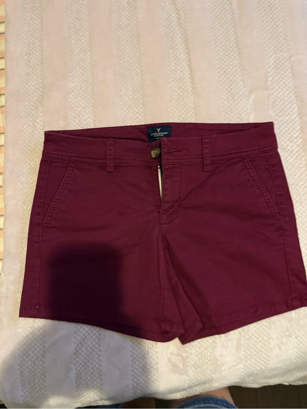 American Eagle Outfitters Burgundy Women's Jean Shorts
